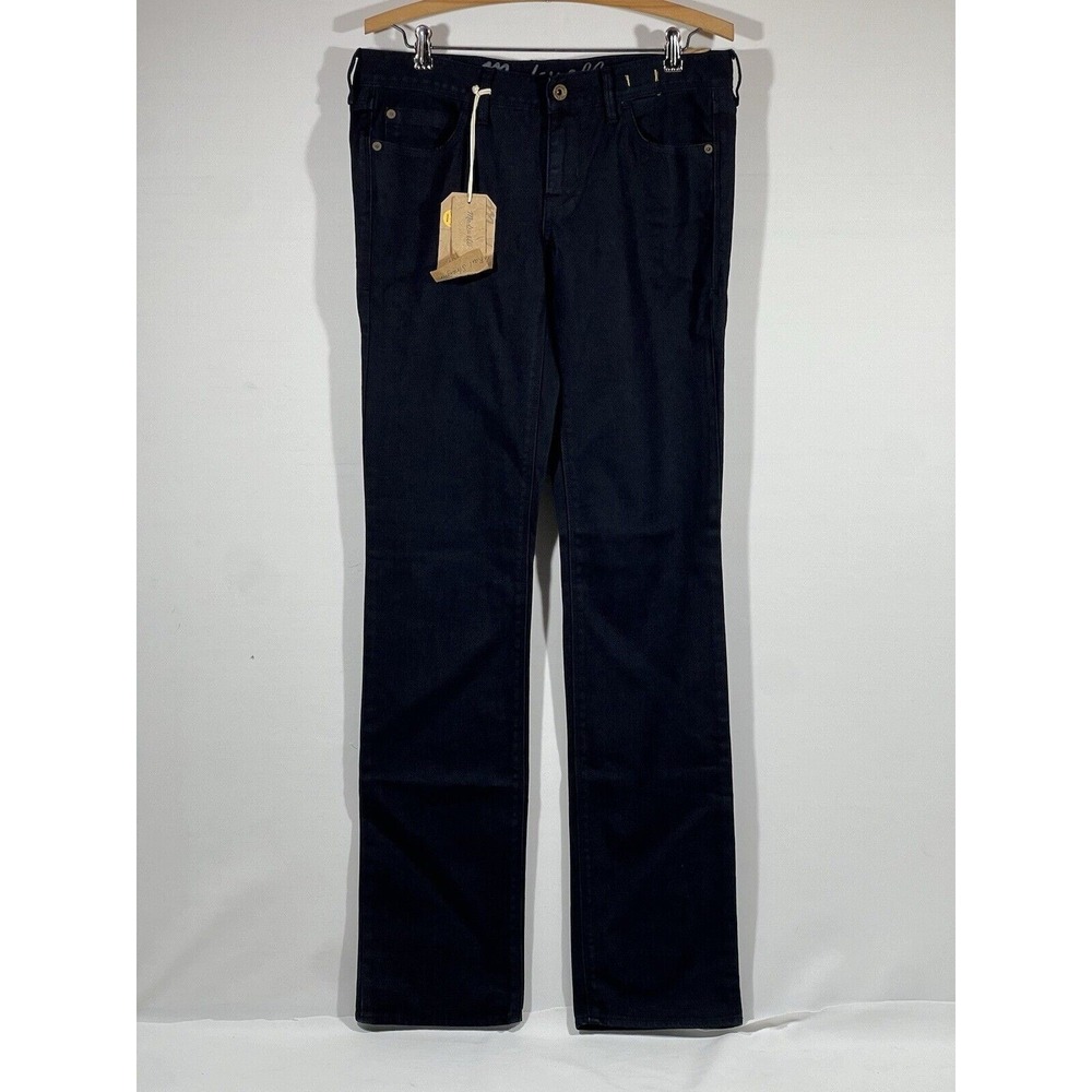 Madewell Rail Straight Jeans Womens 29x34 Dark Wash Blue Denim New